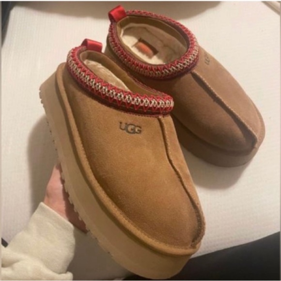 UGG Shoes - UGG Tazz Platform Slippers Chestnut